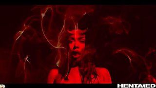 Canela Skin Demon Girl Bondage Cumflation - Creampie & Monster Quad Penetration Hentai