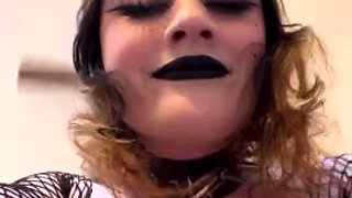 Sadieslime Masturbates In Fishnet