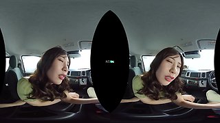 Asami Mizuhata - No Holds Barred Wild Sex Seduction in the Car After a Long Trip