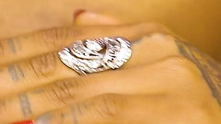 First Time Dark Exotic Virgin Breaks Her Silence with a Thick Dildo Mesmerizing Deep Eyes Spell