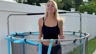 Peeing While Jumping on the Trampoline