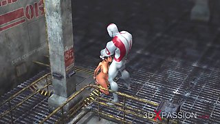 Ass Fuck. innocent college girl and a thick monster in the industrial zone