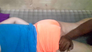 A Woman's Wedding Dress with a Shaved Headband