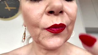 Blonde GILF Jenny Strips Down and Pisses