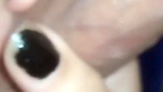 POV My Girlfriend Takes My Dick in Her Mouth Blowjob While Watching a Movie and Her Body Is Hairy