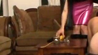 Humiliating penis stringering
