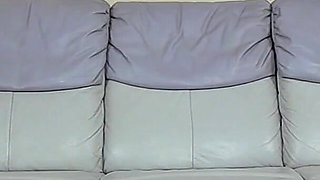 Horny Mature Housewife Vianne Plays with Her Hairy Pussy & Ass on the Couch