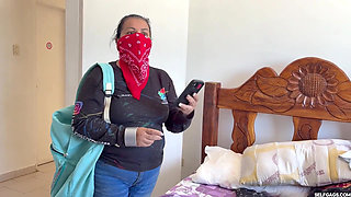 Fantasizing 18-year-old Taped & Gagged by Masked MILF