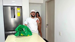 Latina With Huge Ass And Tits Fucks Her Boyfriend And His