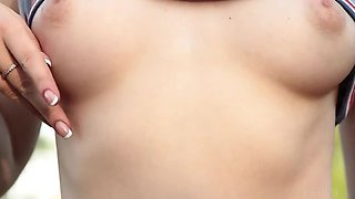 Eva Jude's Outdoor Solo Striptease
