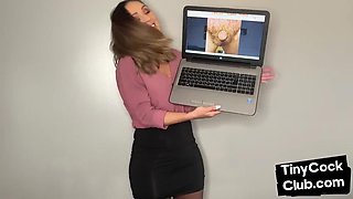 Upskirt babe dirty commeting small dicks