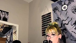 Naughty blonde teen girl loves to use her toy