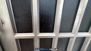 Amateur Latina Tiktoker Gets Anal Creampie in Public Toilet - Big Ass Doggy Style Fucking