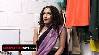 Curly haired milf, shooplyfter, bareback