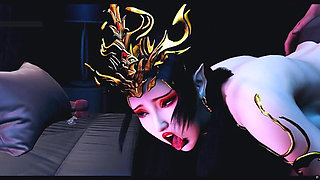 Goddess of Fantasy Bliss: 3D Curves Glow - 3D Animation Hentai