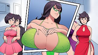 Big boob mom gets caught in a snowy daze