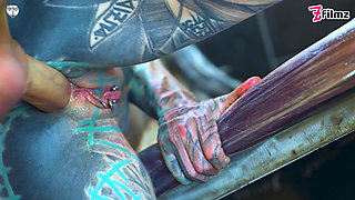 Anuskatzzz Mess up My Tattoo and Get Fucked Anal