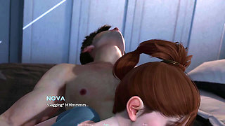 Fucking cosplay girl with nice ass with huge cock.