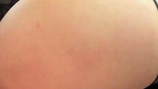 Beautiful Brunette Big Boobs Rides Fake Cock