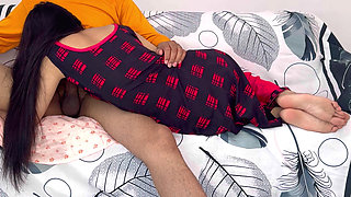 Indian old man fucked his own daughter-in-law's tight pussy