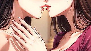 AI Generated Cartoon content, Uncensored video of 18 Year old Anime Girl, Kissing Orgasm of Mature Women
