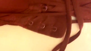 Fed cum from her creampied ass