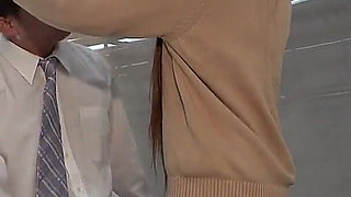 Female Student Retaliates Against Pervert by Slapping Him, Stomping on His Face, Body, Dick with Shoe, and Wrestling Moves