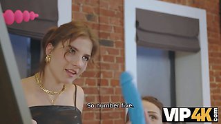 Vip4k. lesbians is a flawless work break for these office hoes