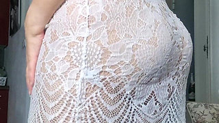 Exposed Butt and Bare Tits, Hairy Pussy