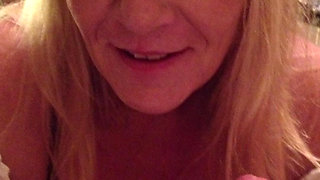 Sexy Blonde (that's Me. Lol) Gets a Mouthful