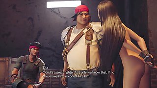 Tifa shows off her curves while wandering around totally nude in this FF7 walkthrough