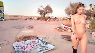 Naked Walk Around An Abandoned Park - Hd porn 1080p