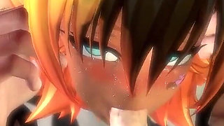 Anime Cowgirl Sex Cage Wrestling Deepthroat and Anal Pounding