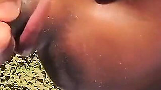 Ebony Teen Giving a Blowjob in Public