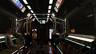 Nexus 3 Hot futa fucks hard busty sexy blonde in basement