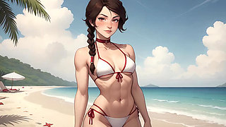 Tai Lee Has Sex with Avatar on the Beach