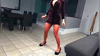 Away From Home - Step Stepmother Eva Boobjob Squirt Cum