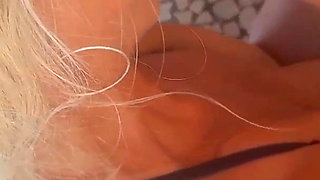 Selena's Evening Outdoor Blowjob Swallow