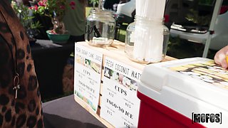 Ivy's Wild Passion in a Steamy Outdoor Market Romp