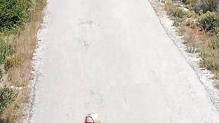 Hitchhiker Pissing 3 Time Out of Window of a Car in Motion