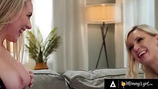 Big Tits MILF Kenzie Taylor Cheats On GF With Mistress Bunny Madison Eating Pussy Under Desk