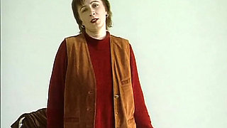 Mature Lady From Germany Showing Her Big Tits on Casting