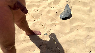 Shameless girl helps the guy to pee outdoor compilation