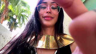 Gisele Amore's Ancient Egyptian Giantess Domination 4K POV Shrinking Fantasy Awaits!
