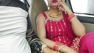 Cute Desi Indian Beautiful Bhabhi Gets Fucked with Huge Dick in car outdoor risky public sex.