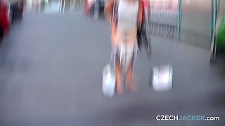 Czech Jacker 15: Cheeky Journey Home - Her Outfit Turned Heads
