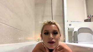 Blonde teen Sierras first erotic masturbation video