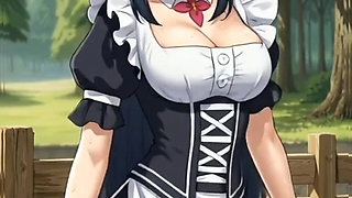 Anime girls dancing