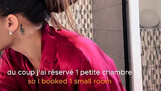 Elle fucks in the hotel behind her husband's back