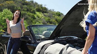 Lesbian Mechanic Enjoys Her Boss Hot Wife - Brandi Love